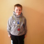 Oisin O'Shea 2nd place in U8 boys gymnastics